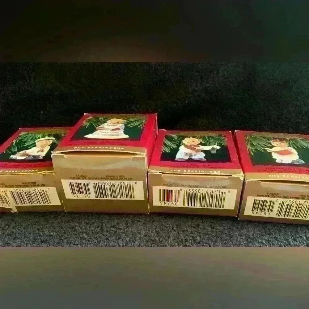 Vintage 1993 Hallmark Keepsake Ornaments, The Bearingers, Set of 4 - Picture 2 of 13